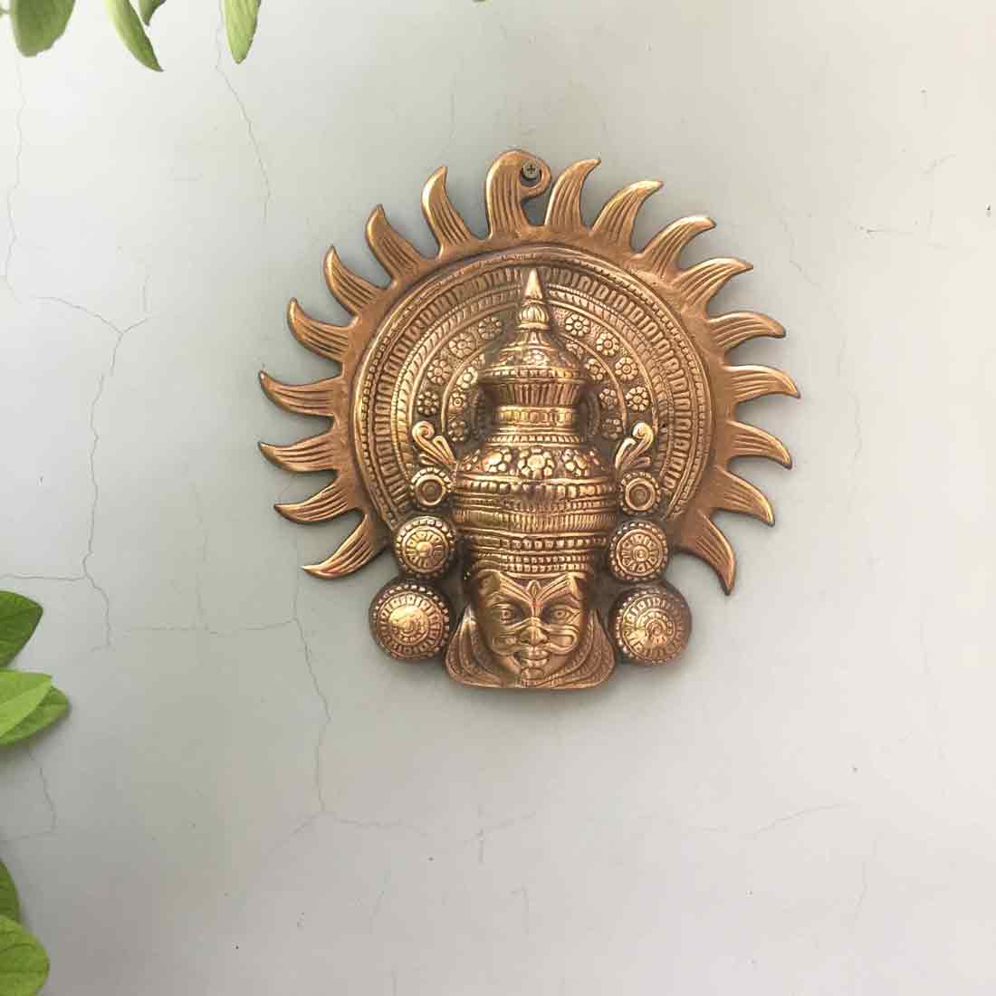 Kathkali Mask Wall Hanging - For Living room & Entrance Decor - 11 Inch - ApkaMart