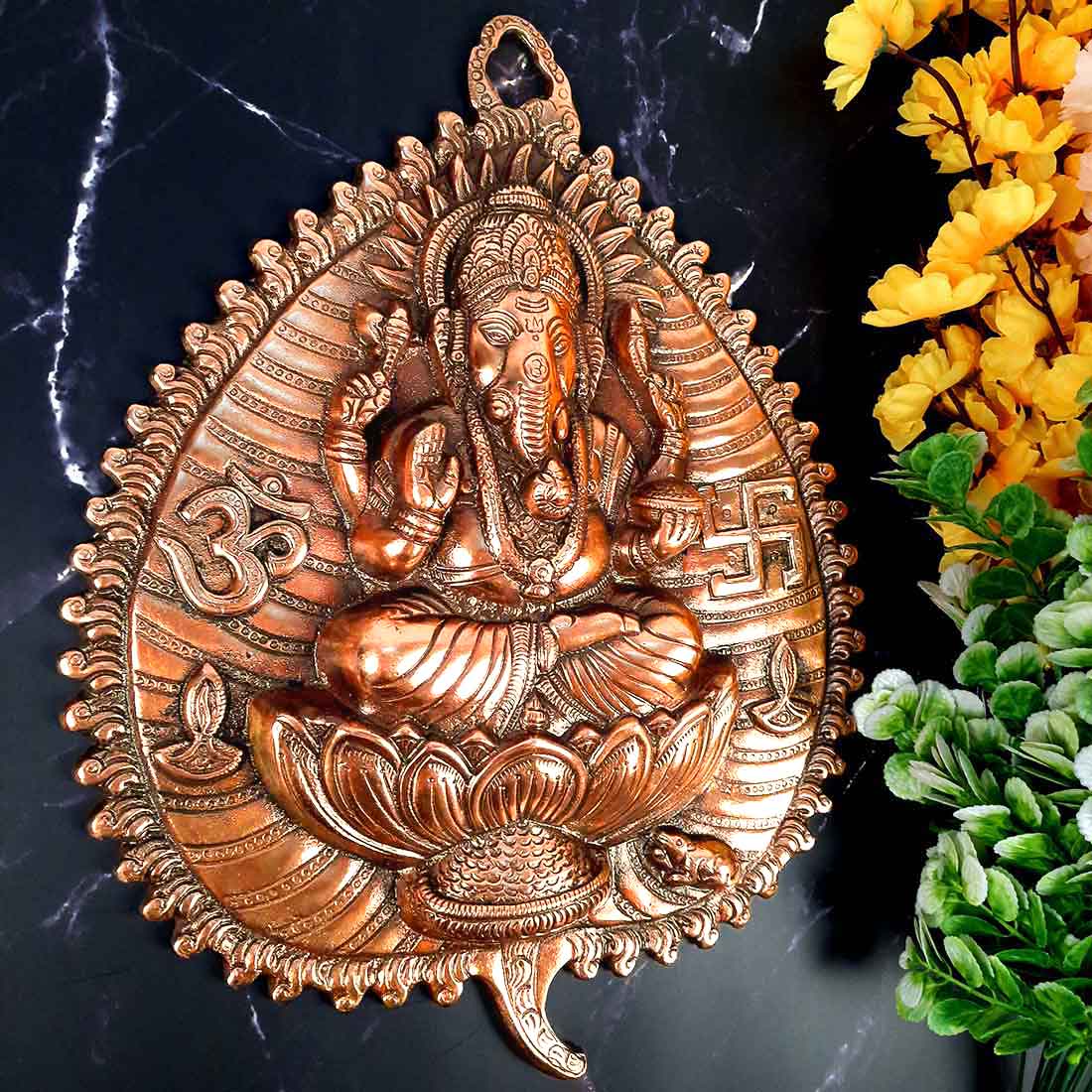 Siddhivinayaka Wall Hanging - Ganesha Wall Decor - for Pooja, Mandir & Gifts - ApkaMart