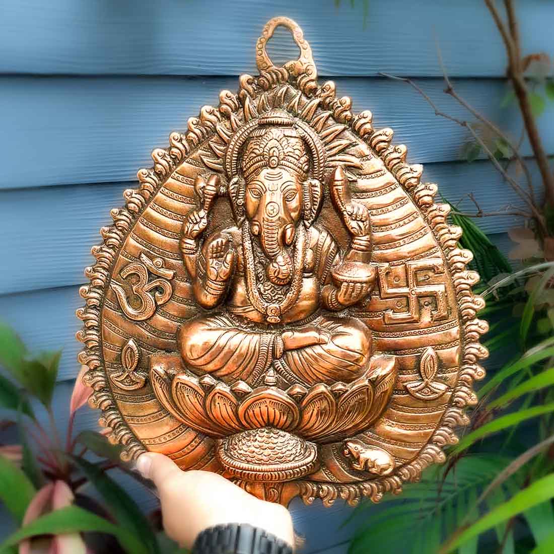 Siddhivinayaka Wall Hanging - Ganesha Wall Decor - for Pooja, Mandir & Gifts - ApkaMart