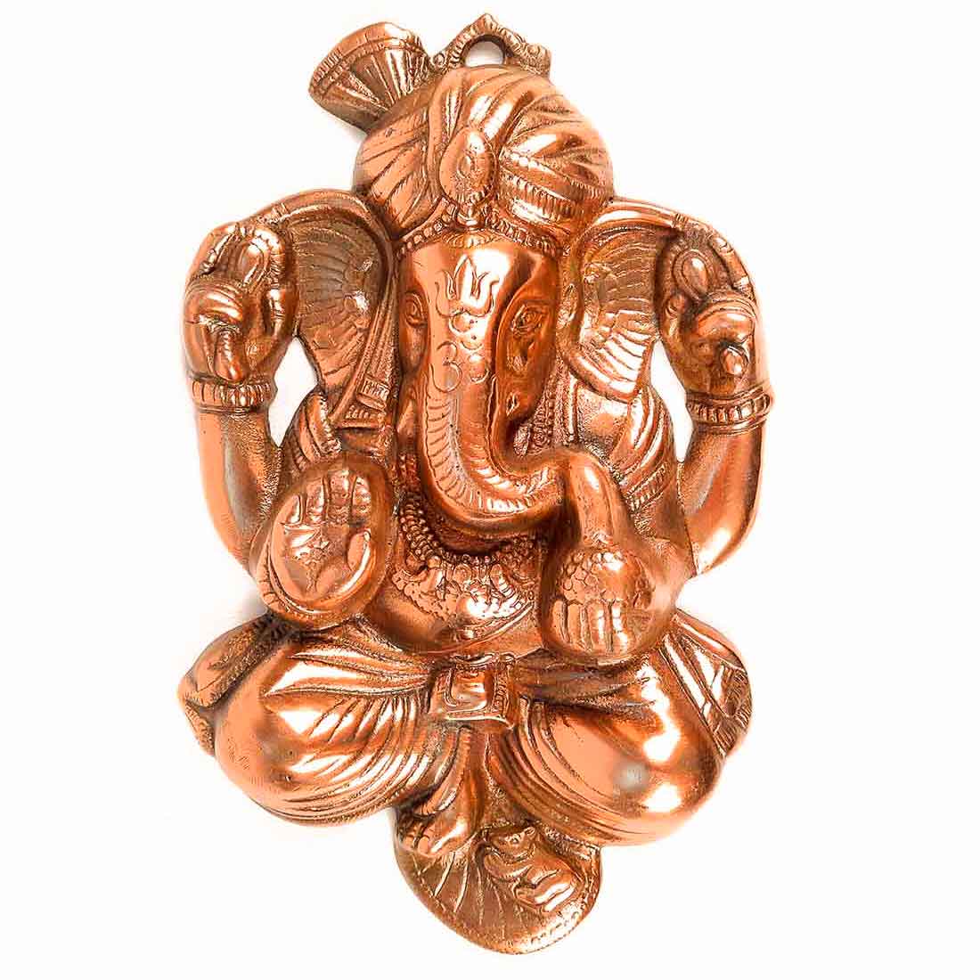Ganesh Wall Hanging | Pagdi Ganesha Wall Decor - 13 Inch - ApkaMart