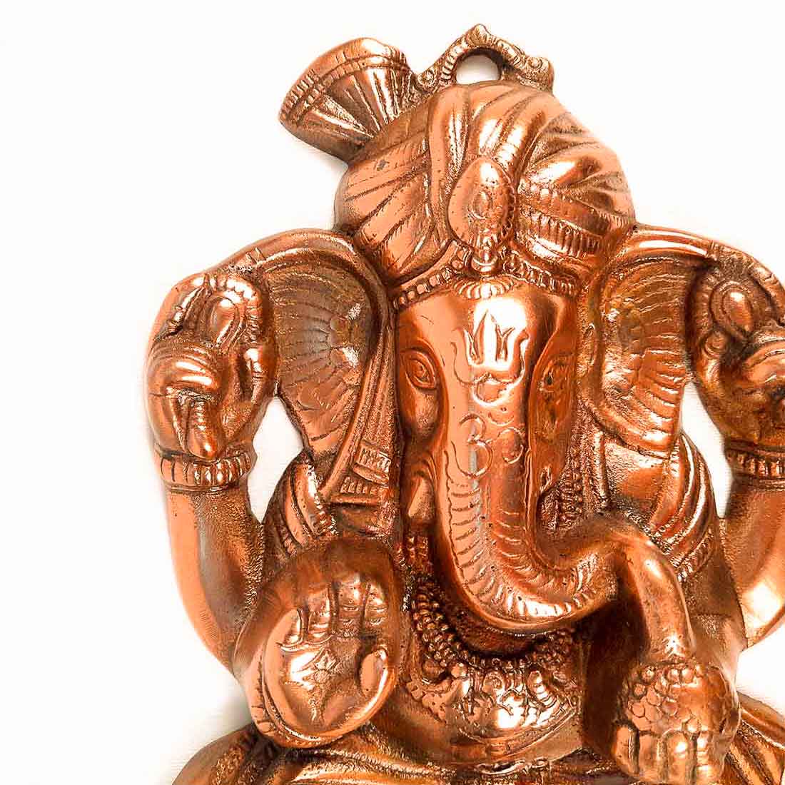 Ganesh Wall Hanging | Pagdi Ganesha Wall Decor - 13 Inch - ApkaMart
