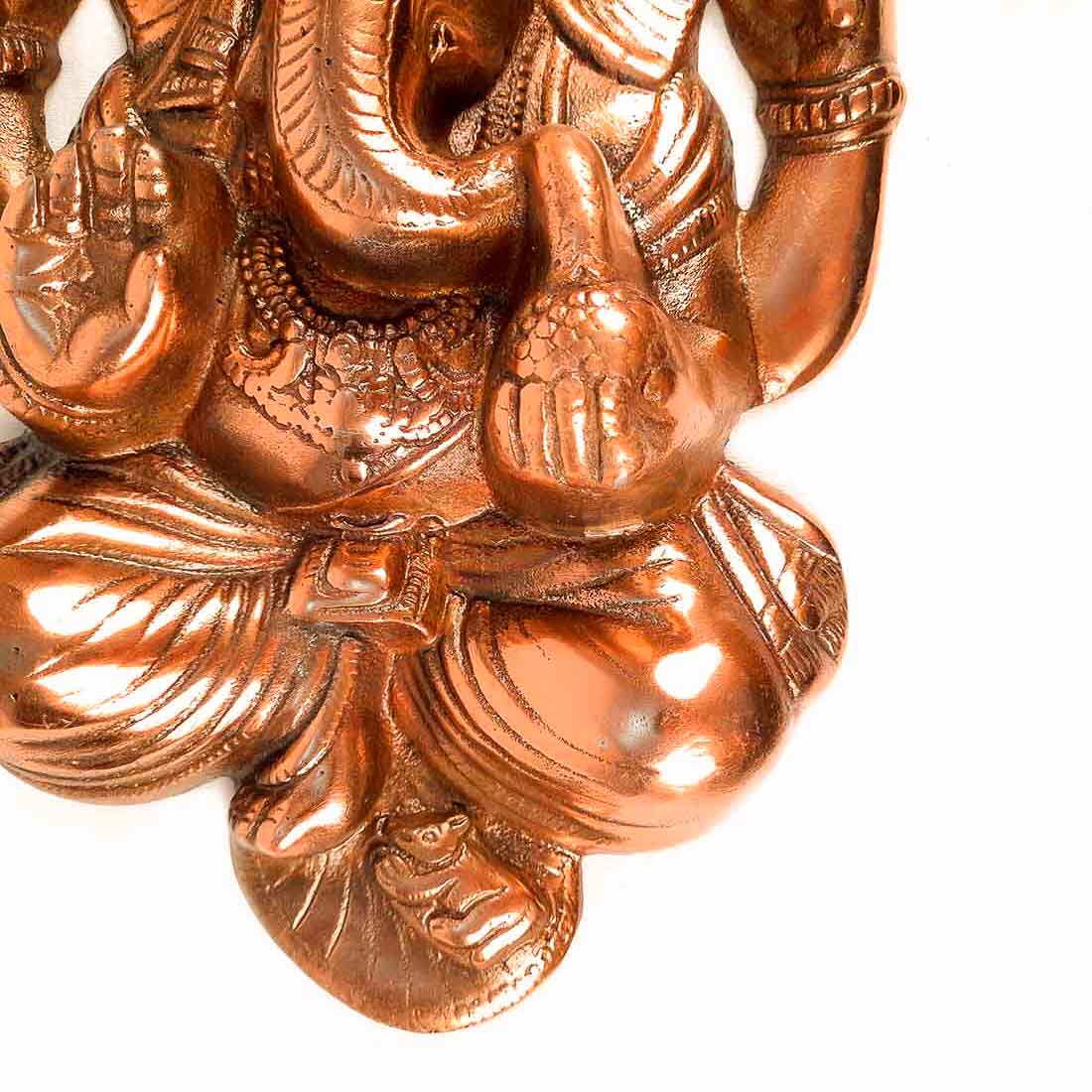 Ganesh Wall Hanging | Pagdi Ganesha Wall Decor - 13 Inch - ApkaMart