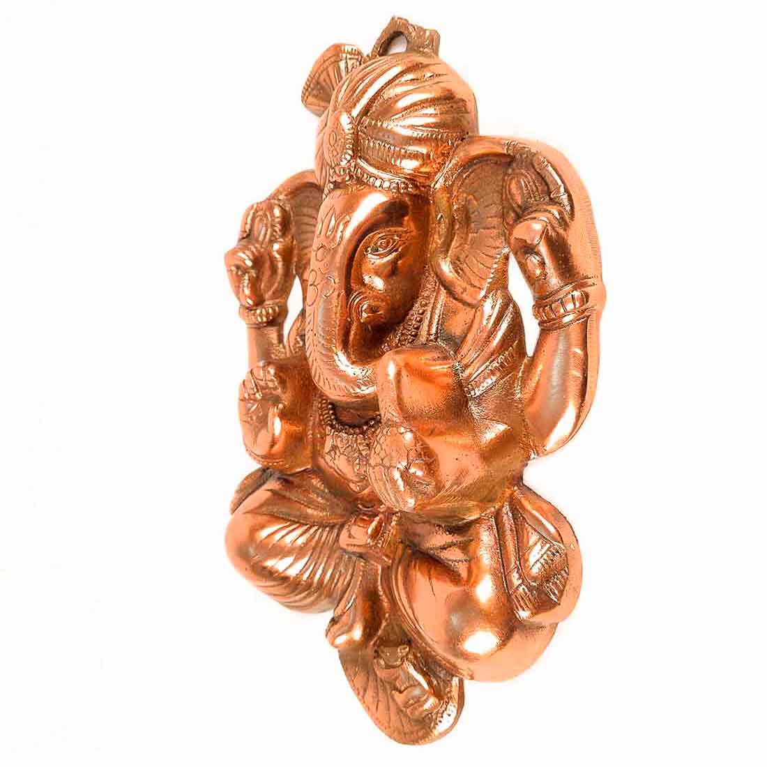 Ganesh Wall Hanging | Pagdi Ganesha Wall Decor - 13 Inch - ApkaMart