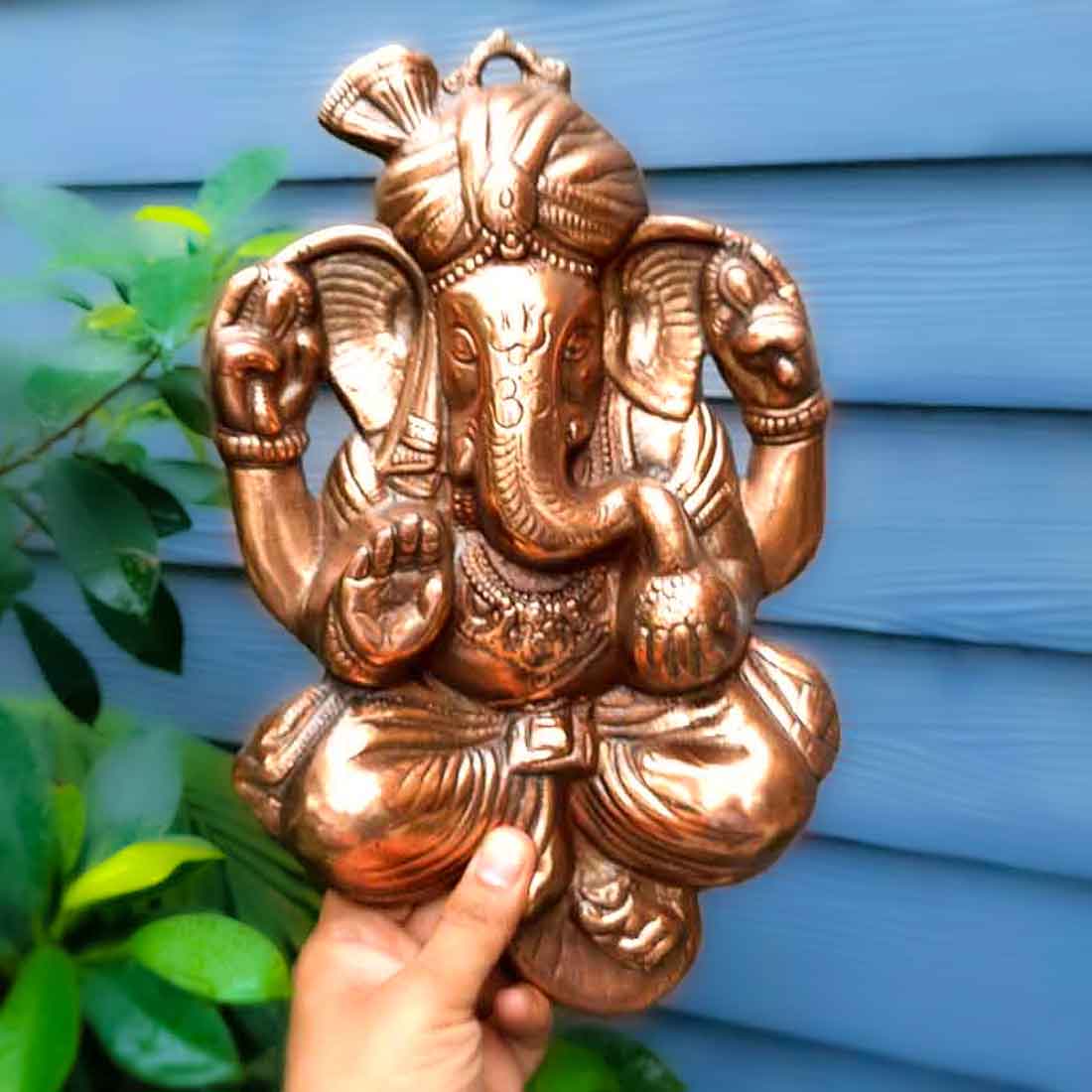 Ganesh Wall Hanging | Pagdi Ganesha Wall Decor - 13 Inch - ApkaMart