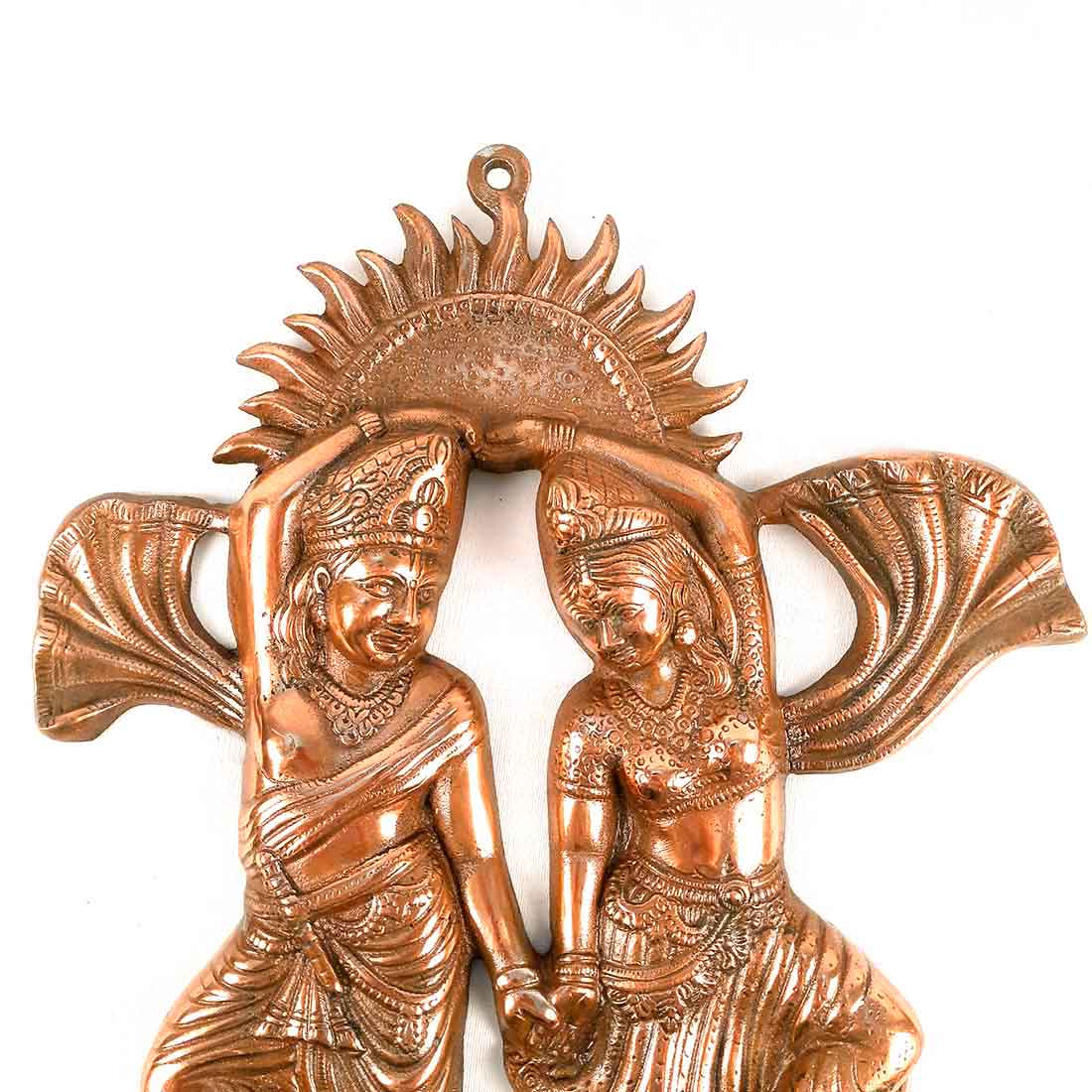 Radha Krishna Idol Wall Hanging Art | Radhe Krishna Dancing Wall Statue Murti | Wedding Gift for Couples | Religious Gift - for Home, Living Room, Office, Puja , Entrance Decoration - 19 Inch