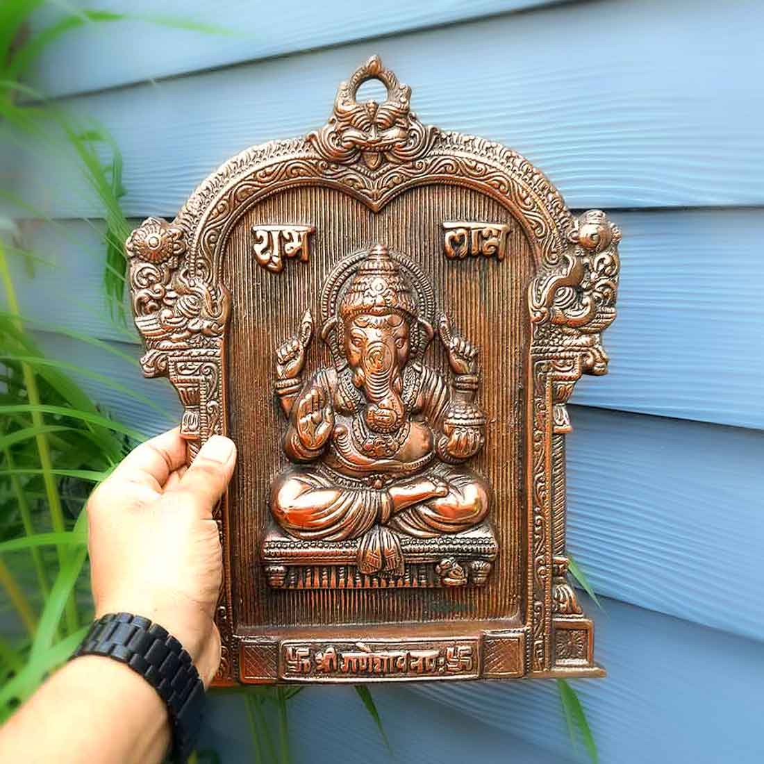 Ganesh Wall Hanging - Ganesha For Main Door - 13 Inch - ApkaMart