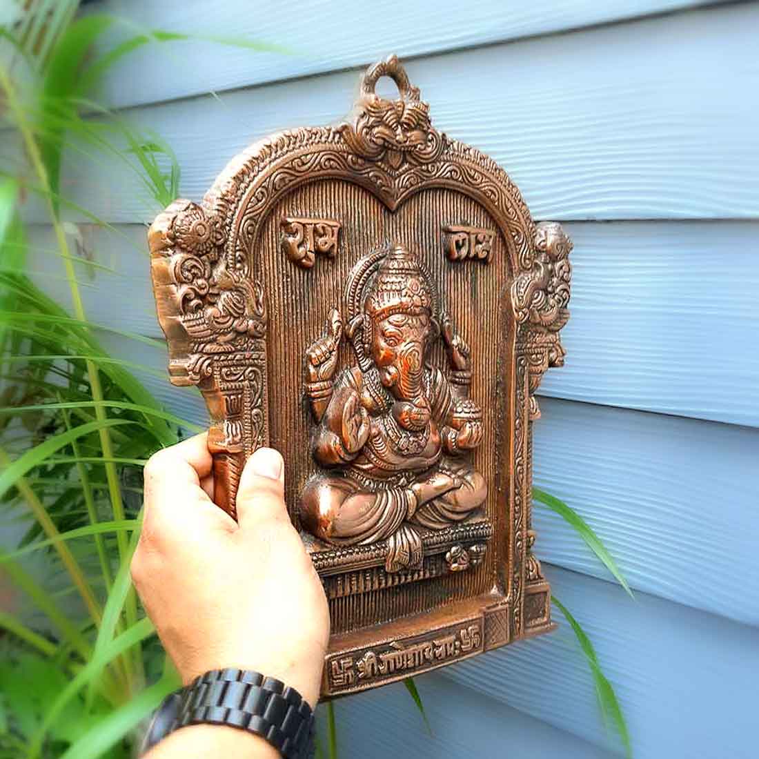 Ganesh Wall Hanging - Ganesha For Main Door - 13 Inch - ApkaMart