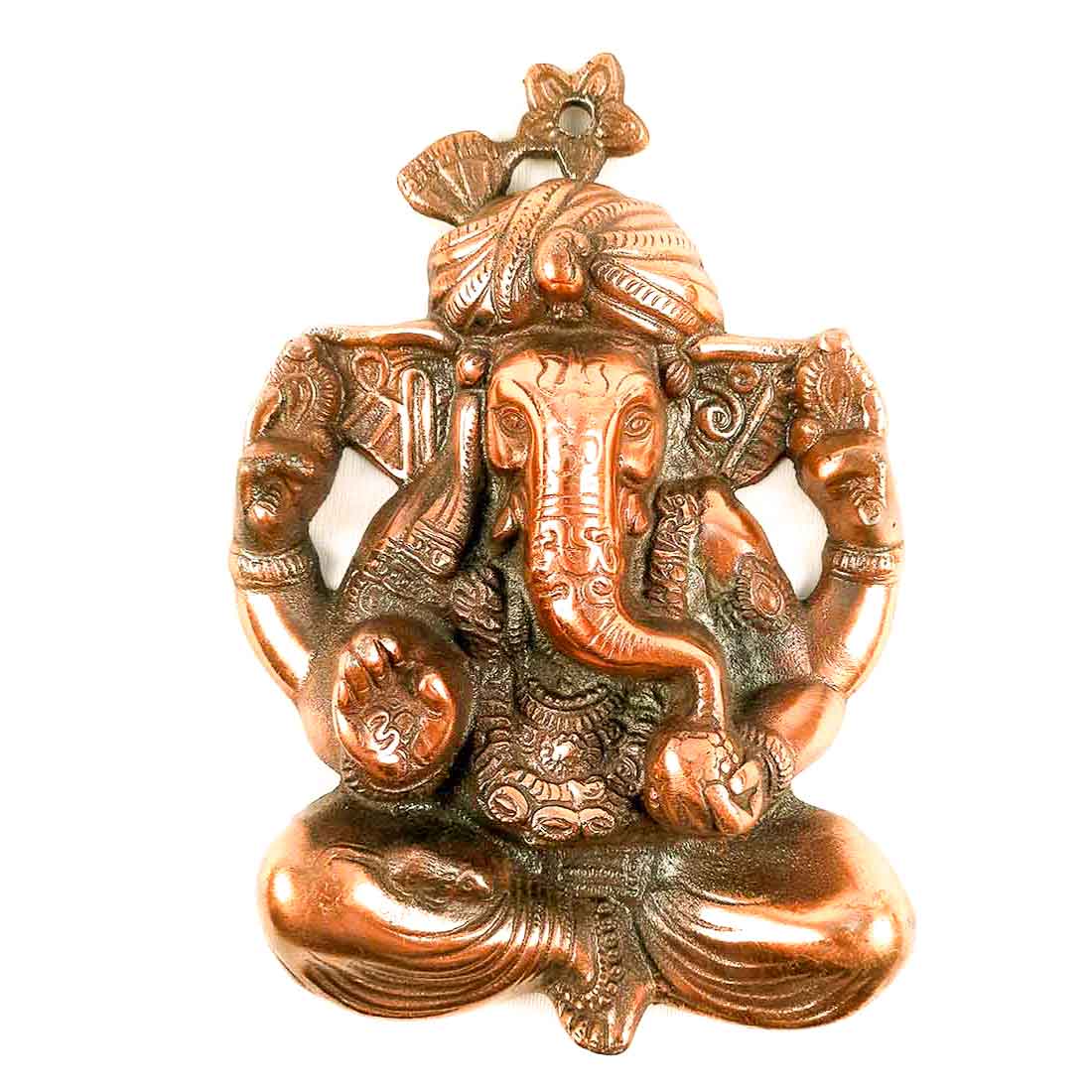 Ganesh Wall Hanging Statue | Lord Ganesha Wall Art - for Home, Puja, Living Room & Office | Antique Idol for Religious & Spiritual Decor - Apkamart #Size_10 Inch