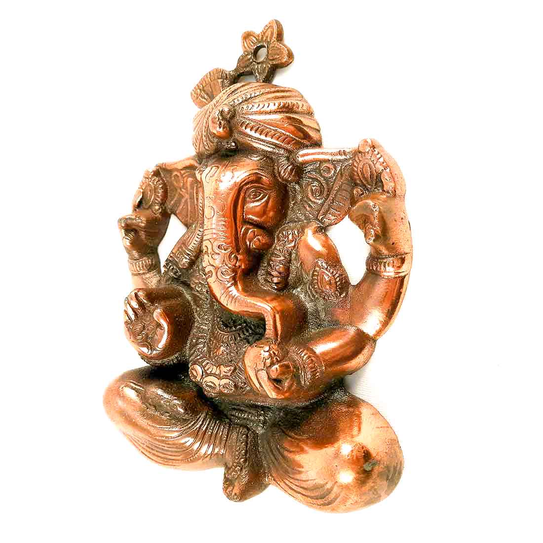 Ganesh Wall Hanging Statue | Lord Ganesha Wall Art - for Home, Puja, Living Room & Office | Antique Idol for Religious & Spiritual Decor - Apkamart #Size_10 Inch