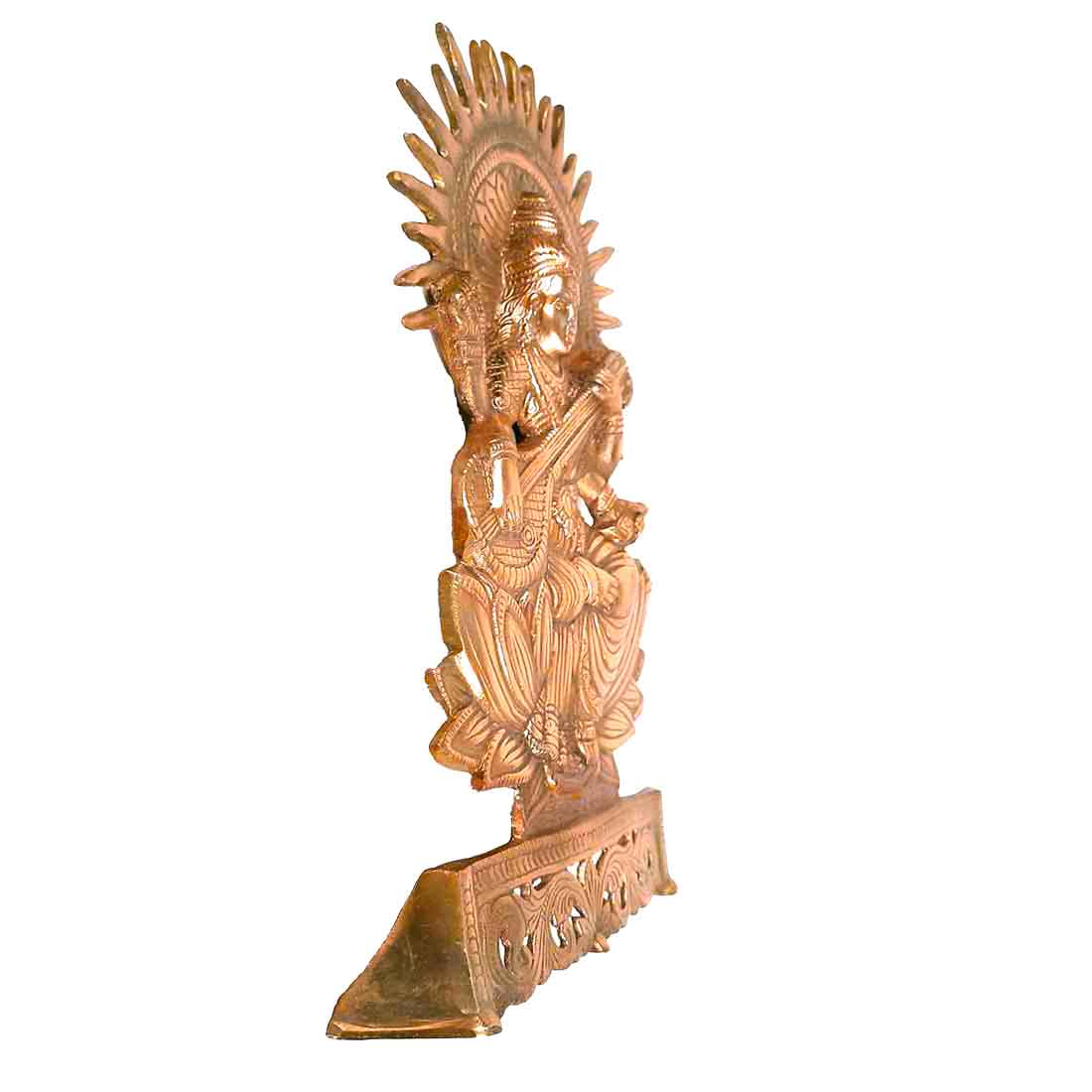 Goddess Saraswati Wall Hanging - For Pooja, Temple & Home Decor - 16 Inch - ApkaMart