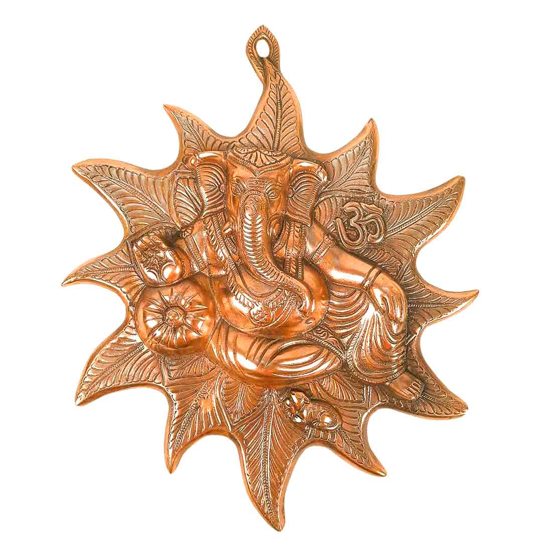 Ganesh ji Wall Hanging - Metal Wall Art -15 Inch - ApkaMart
