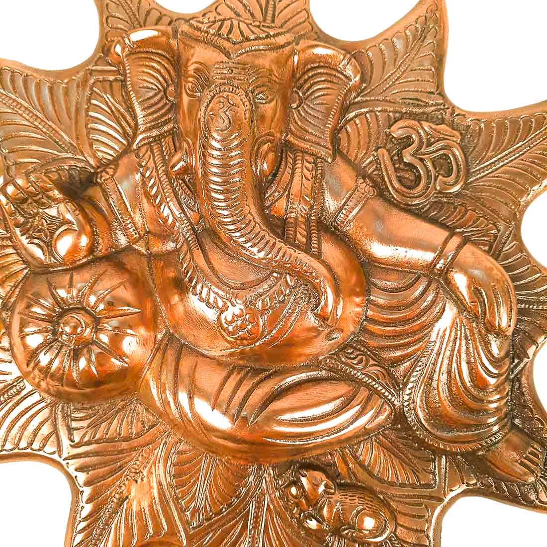 Ganesh ji Wall Hanging - Metal Wall Art -15 Inch - ApkaMart