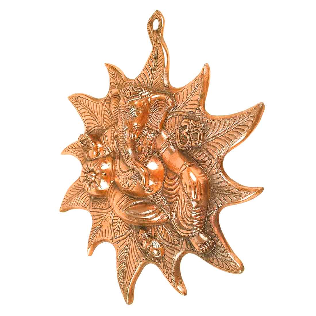 Ganesh ji Wall Hanging - Metal Wall Art -15 Inch - ApkaMart