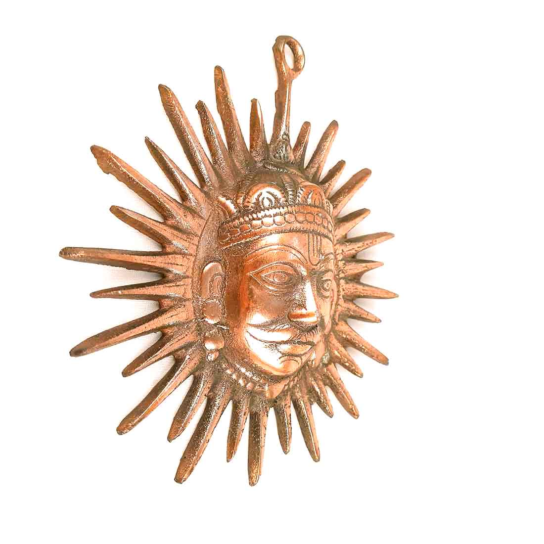 Sun Wall Hanging - Metal Wall Decor - For Living Room Interior Decoration - 6 Inch - ApkaMart #Size_8 Inch
