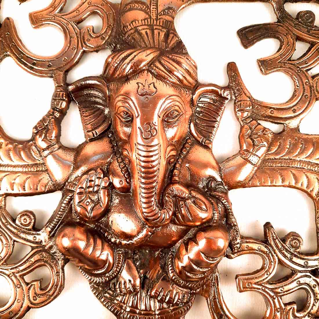 Swastik Ganesh Wall Decor - Vigha Harta Ganesha Wall Hanging -13 Inch - ApkaMart