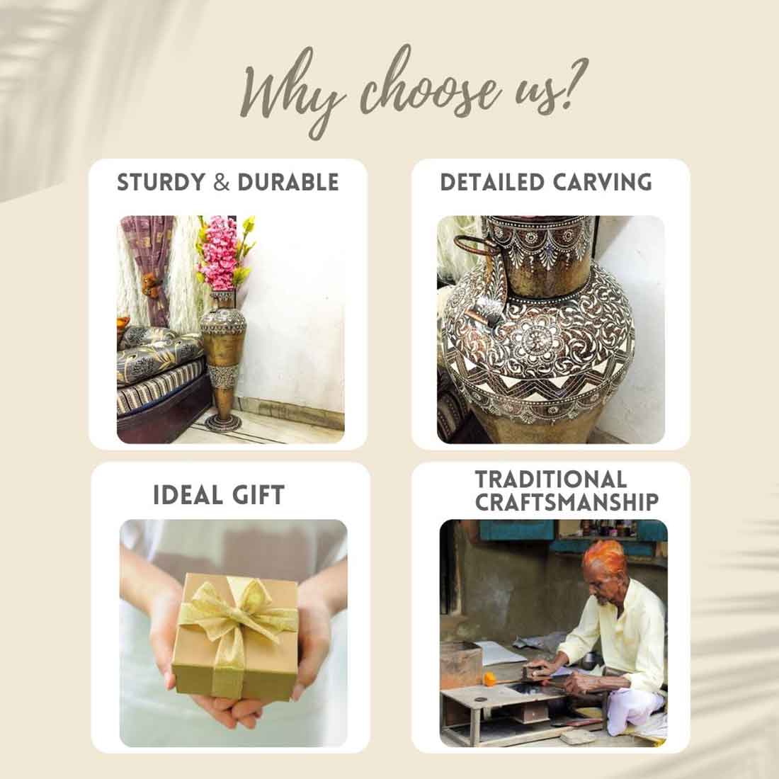 Cone Vase for Artificial Flowers - For Table Decor & Shelf Decor - 32 Inch - ApkaMart