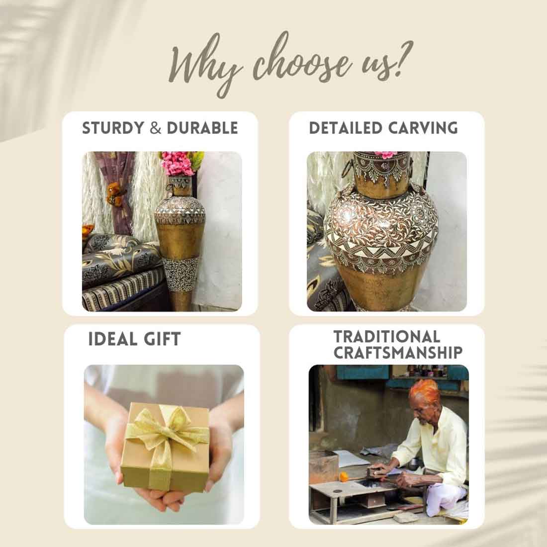 Cone Vase for Artificial Flowers - For Table Decor & Shelf Decor - 36 Inch - ApkaMart