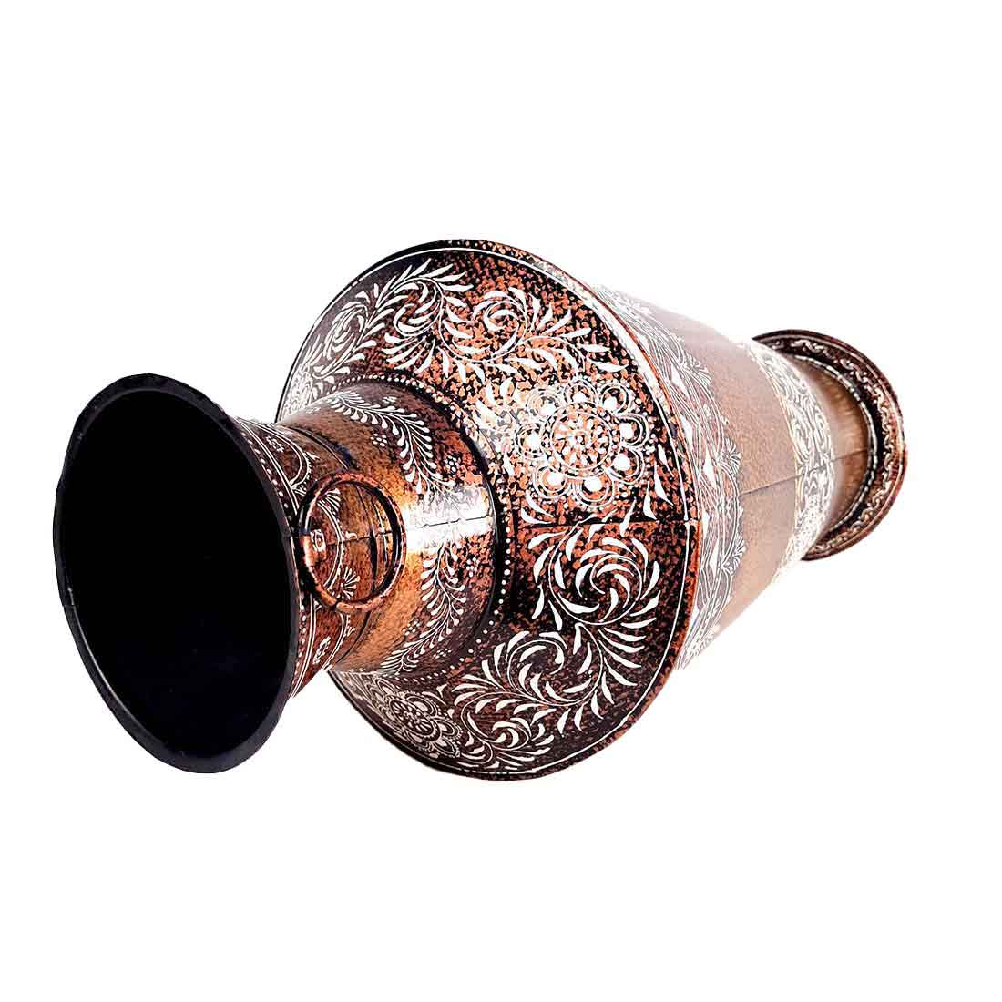 Corner Big Flower Vase | Big Flower Pot - for Living Room - 24 Inch - ApkaMart