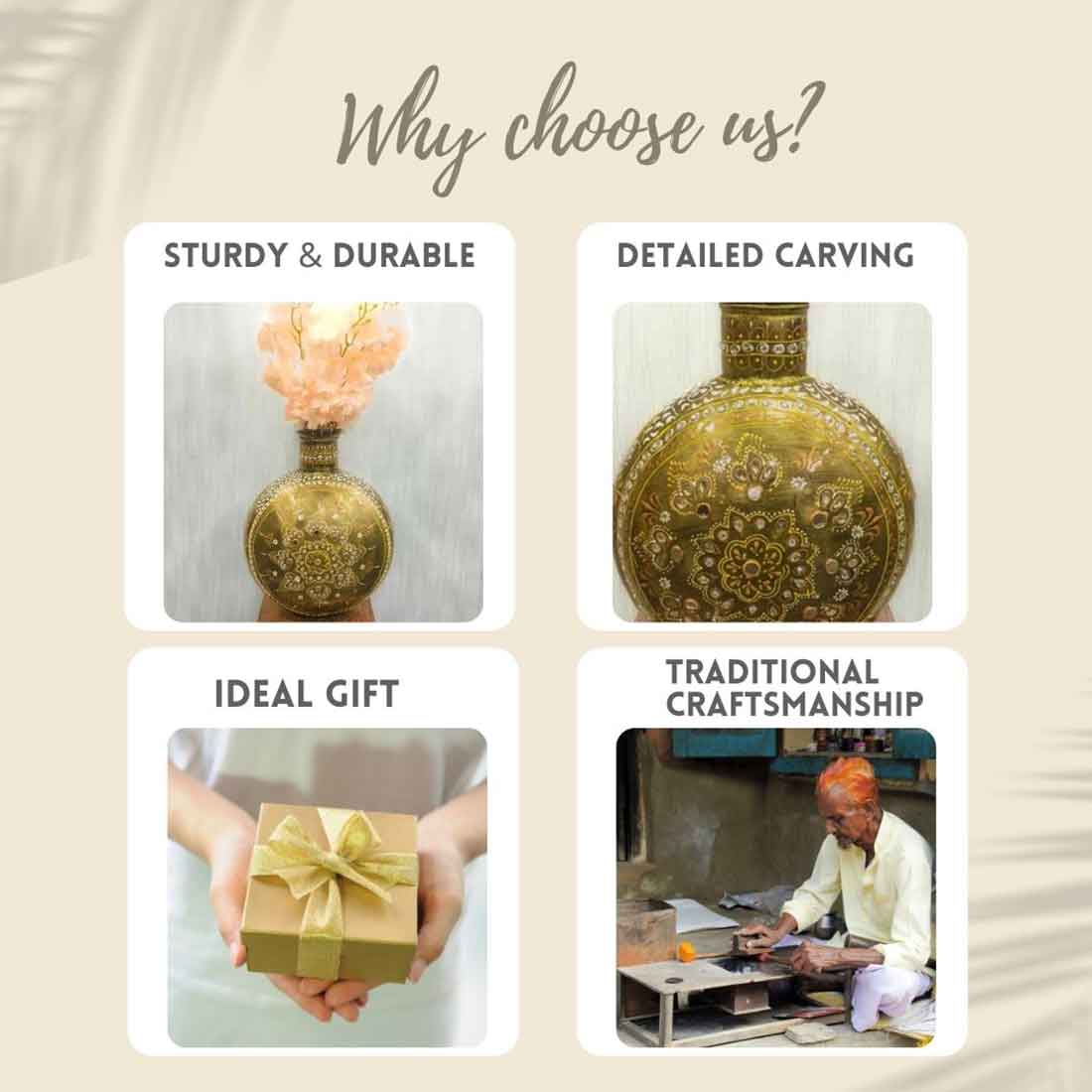 Urli Set | Decorative Basket | Multipurpose Bowl for Fruit, Keys, Jewelry & Home Decor | Handcrafted Metal Urli Bowl Set - 7 Inch (Set Of 2) - Apkamart #Style_Design 2