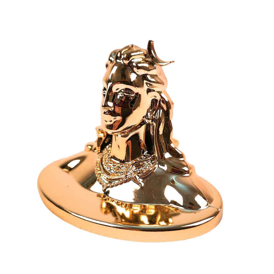 Adiyogi Statue - for Car Dash Board & for Pooja Home & Office Decor - 2 Inch #Color_Golden