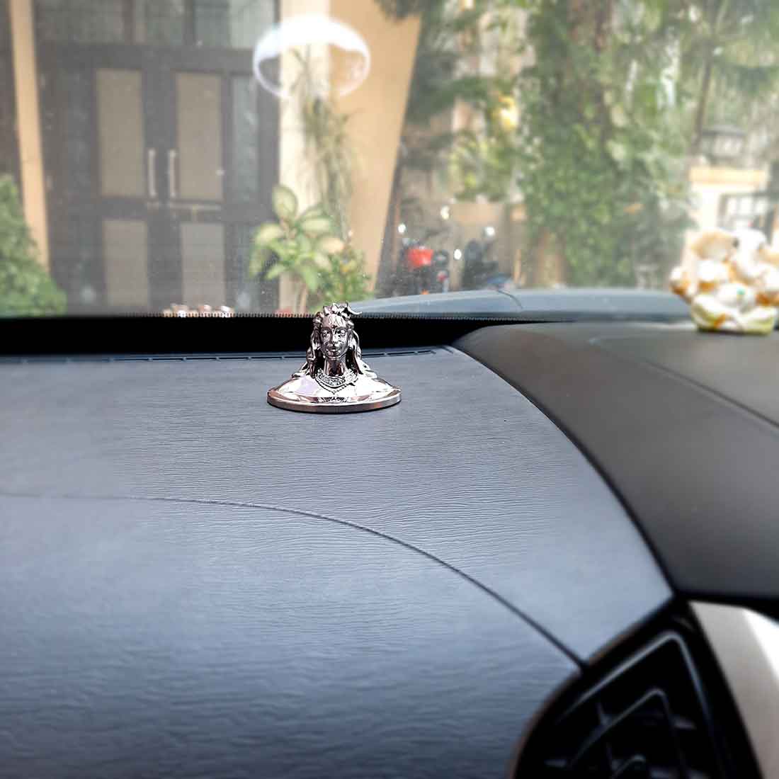 Adiyogi Statue - for Car Dash Board & for Pooja Home & Office Decor - 2 Inch #Color_Purple