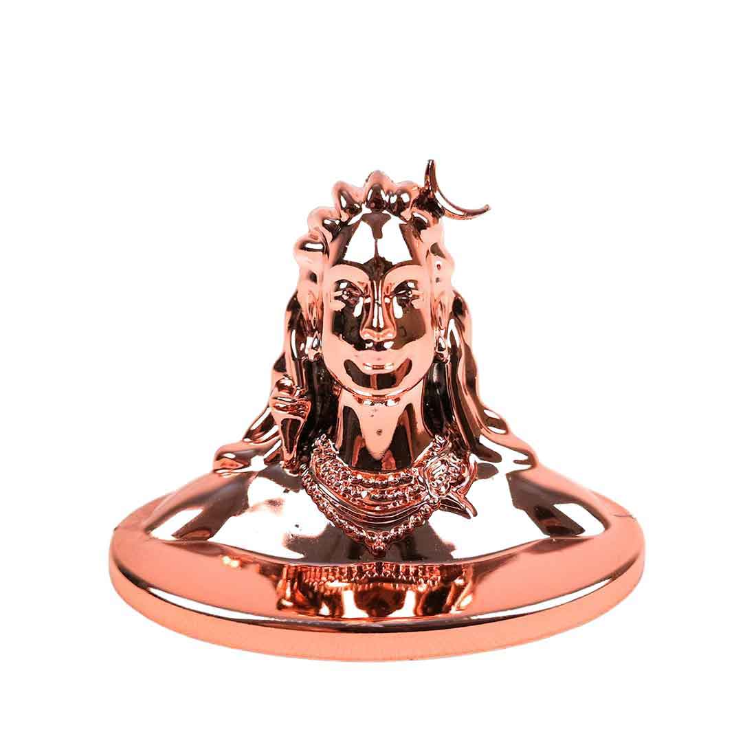 Adiyogi Statue - for Car Dash Board & for Pooja Home & Office Decor - 2 Inch #Color_Copper