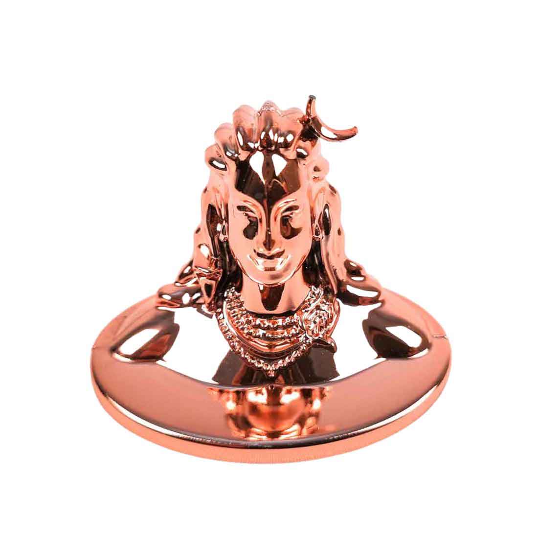 Adiyogi Statue - for Car Dash Board & for Pooja Home & Office Decor - 2 Inch #Color_Copper