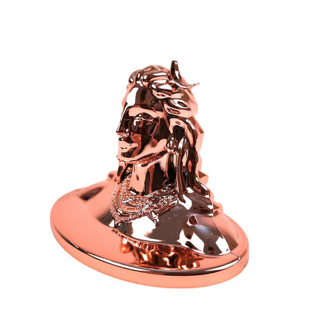 Adiyogi Statue - for Car Dash Board & for Pooja Home & Office Decor - 2 Inch #Color_Copper