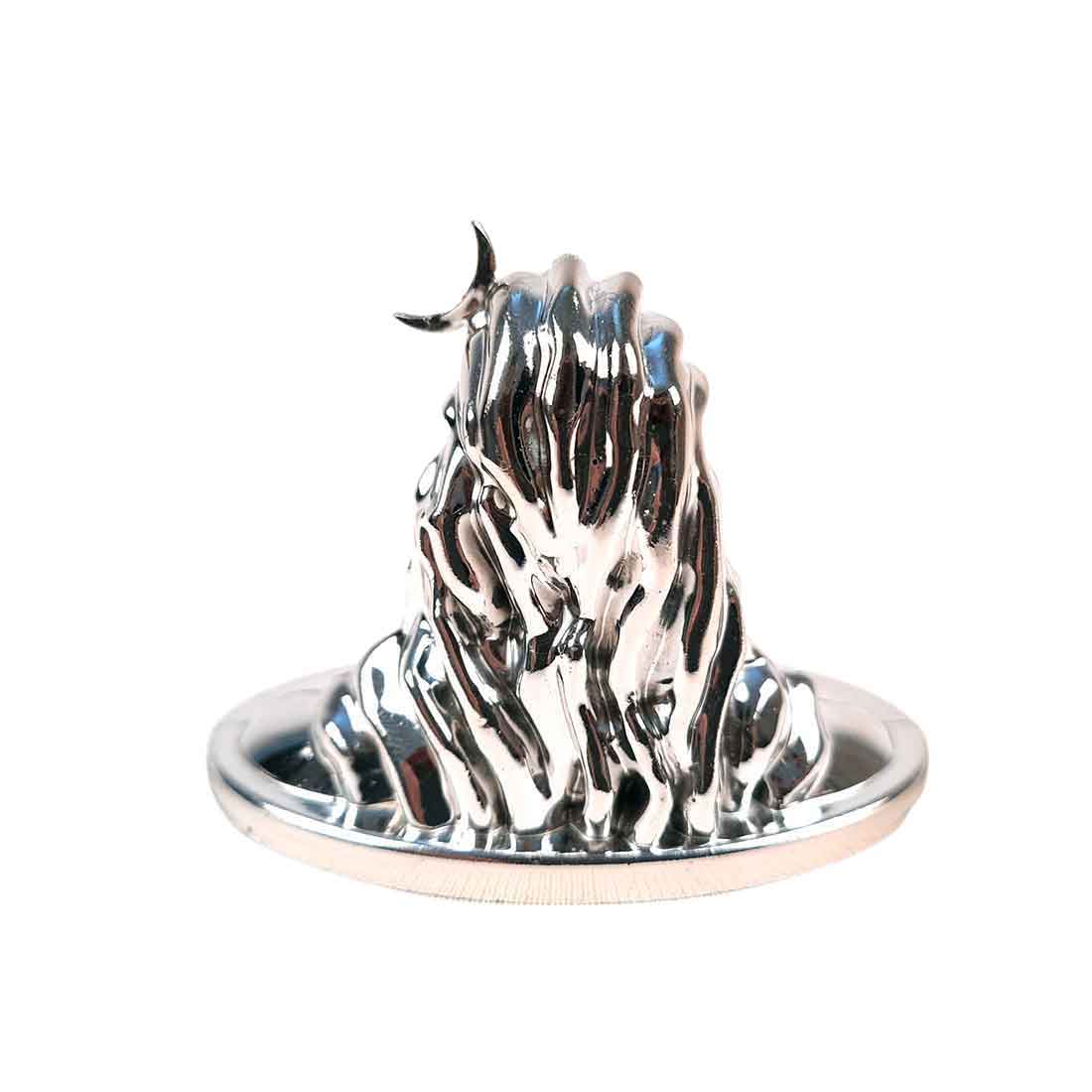 Adiyogi Statue - for Car Dash Board & for Pooja Home & Office Decor - 2 Inch #Color_Silver