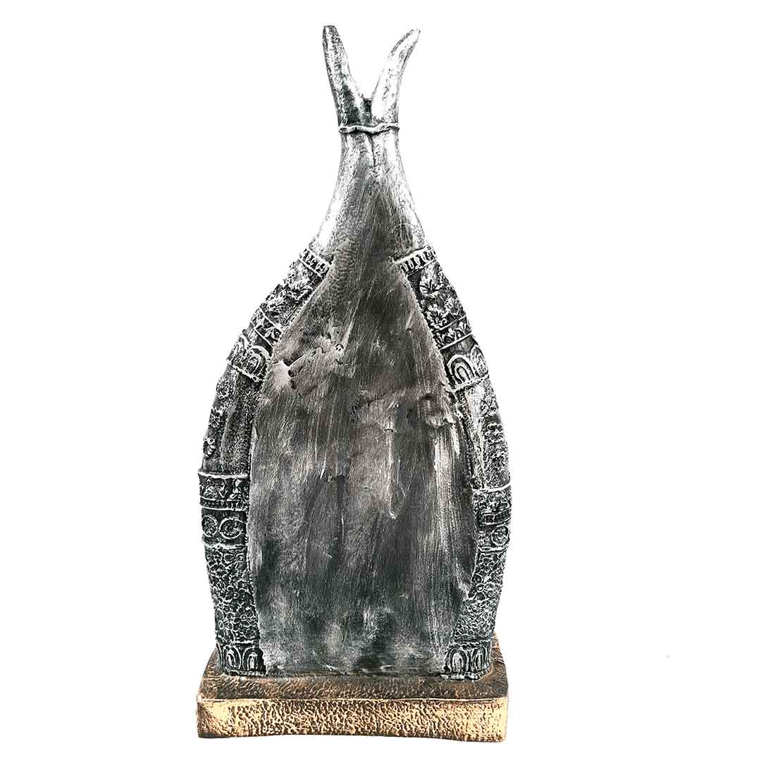 Buddha Head Showpiece | Buddha Face Statue - For Living room, Home, Table, Shelf, Office Decor | Housewarming & Birthday Gift - 12 Inch