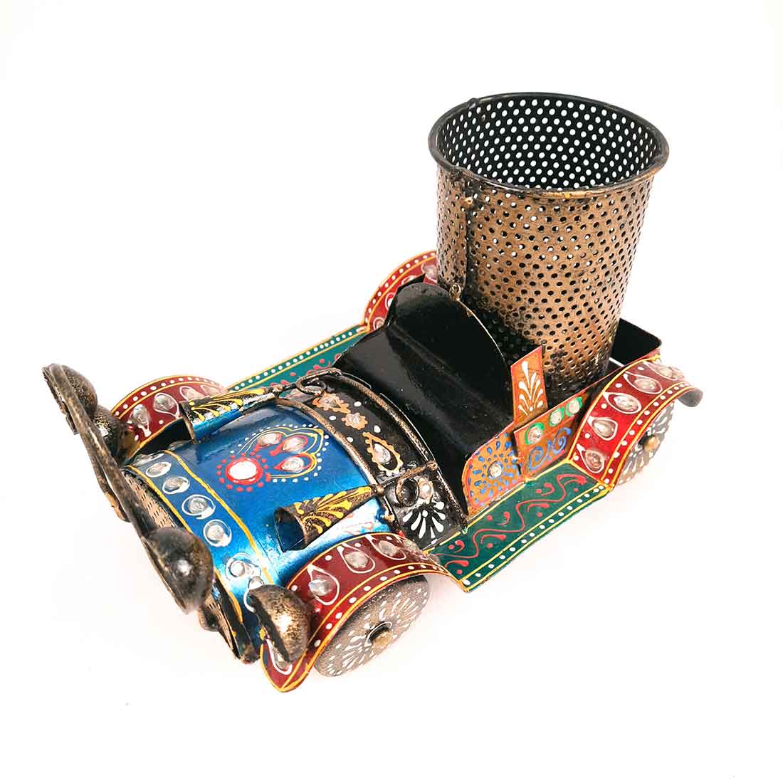Desk Organiser - Car Design Pen Stand Handmade - for Gifts - 9 Inch