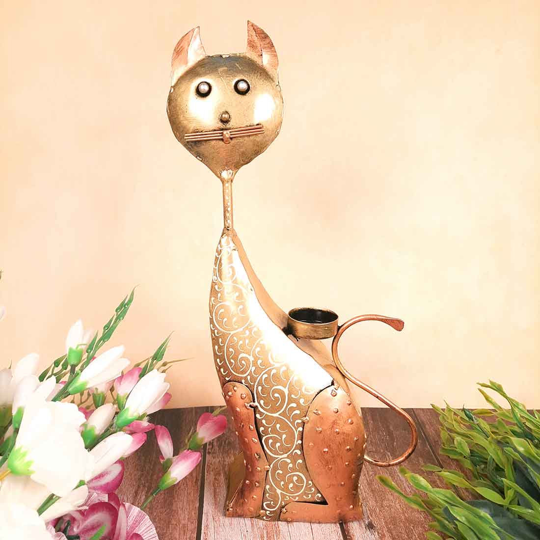 Decorative Tealight Candle Holders- Apkamart #Color_Golden