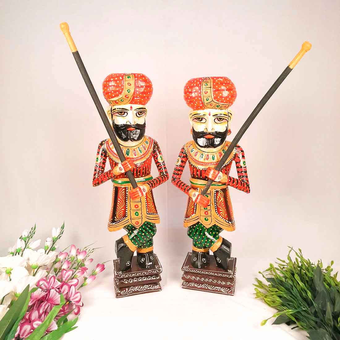 Darbaan Set Showpiece - Human Figurines - for Living Room & Home Decor - 24 Inch