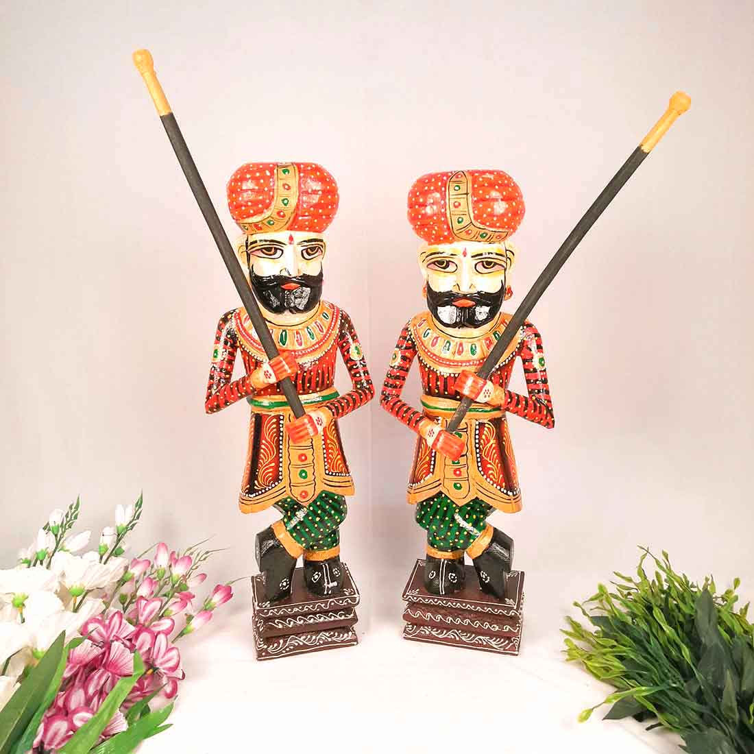 Darbaan Set Showpiece - Human Figurines - for Living Room & Home Decor - 24 Inch