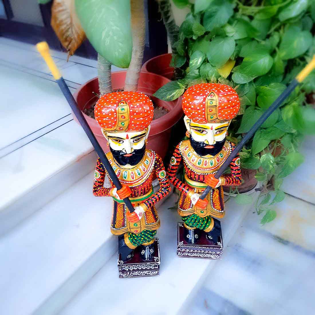 Darbaan Set Showpiece - Human Figurines - for Living Room & Home Decor - 24 Inch