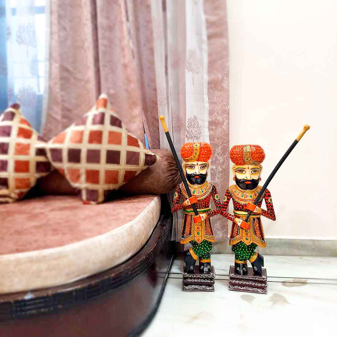 Darbaan Set Showpiece - Human Figurines - for Living Room & Home Decor - 24 Inch