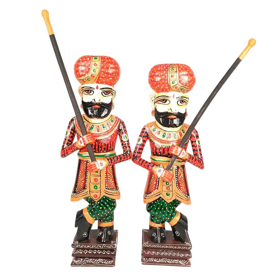 Darbaan Set Showpiece - Human Figurines - for Living Room & Home Decor - 24 Inch