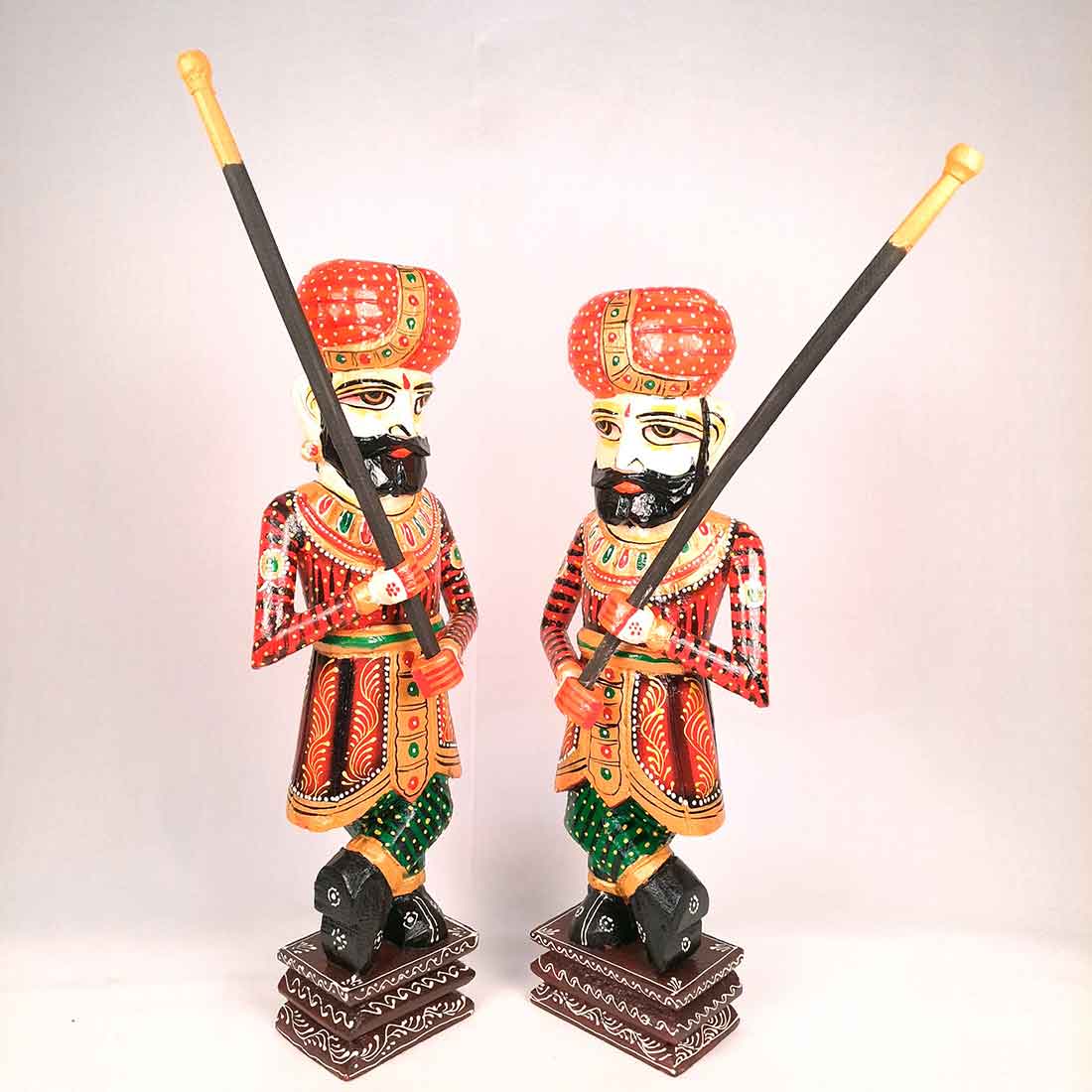 Darbaan Set Showpiece - Human Figurines - for Living Room & Home Decor - 24 Inch