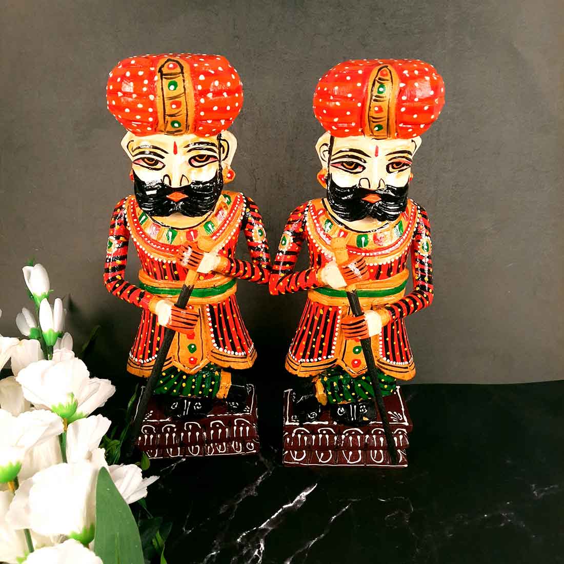 Darbaans Set - Human Figurine - Unique Showpiece for Living Room - 15 Inch