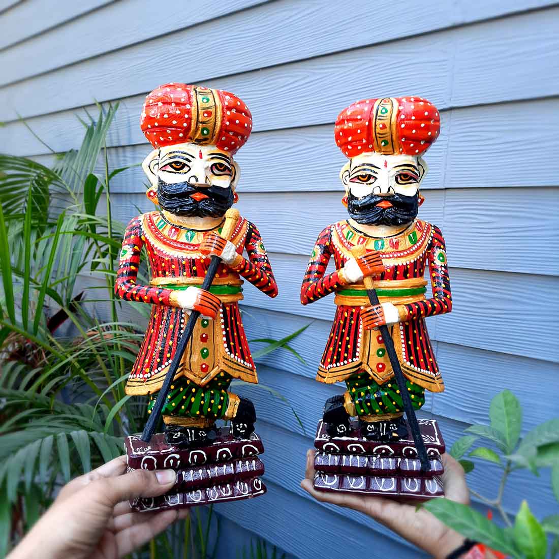 Darbaans Set - Human Figurine - Unique Showpiece for Living Room - 15 Inch