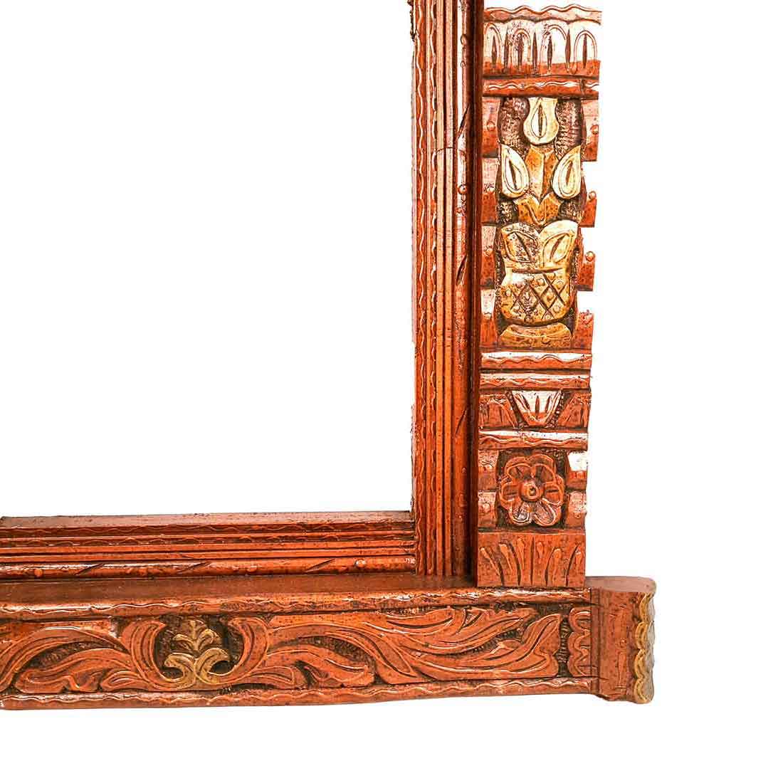 Jharokha Wall Hanging Big | Wooden Jharokha Frame Hangings - Elephant Design - For Home, Wall Decor, Frames, Living room, Entrance Decoration & Gifts  - 36 Inch