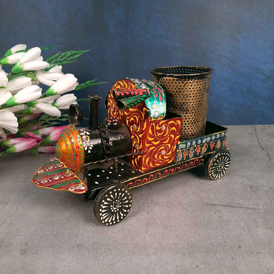 Engine Design Pen Holder- Apkamart #color_Red