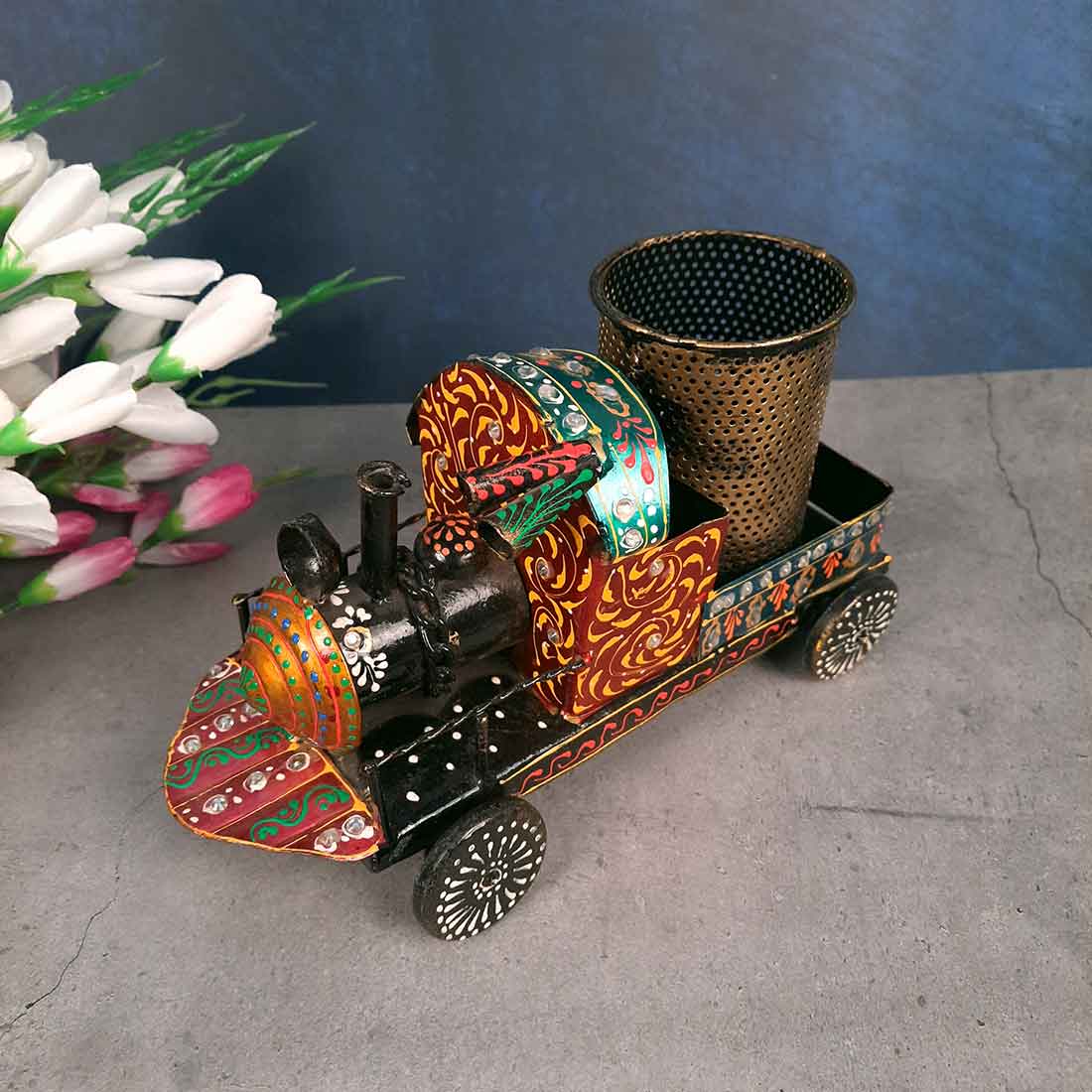 Engine Design Pen Holder- Apkamart #color_Red