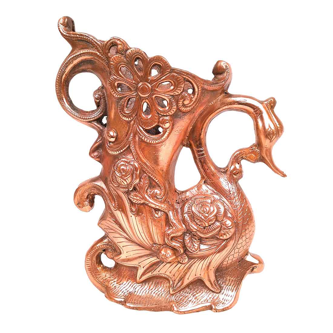 Vase | Flower Pot - Metal | Showpiece Cum Vase - for Home Decoration, Living Room, Table, Shelf, Office , Interior Decor | Gifts for All Occasions - 14 Inch