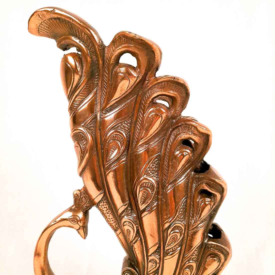 Vase | Flower Pot | Showpiece Cum Vase - Peacock Design - for Home Decoration, Living Room, Table, Shelf, Office , Interior Decor | Gifts for All Occasions - 16 Inch