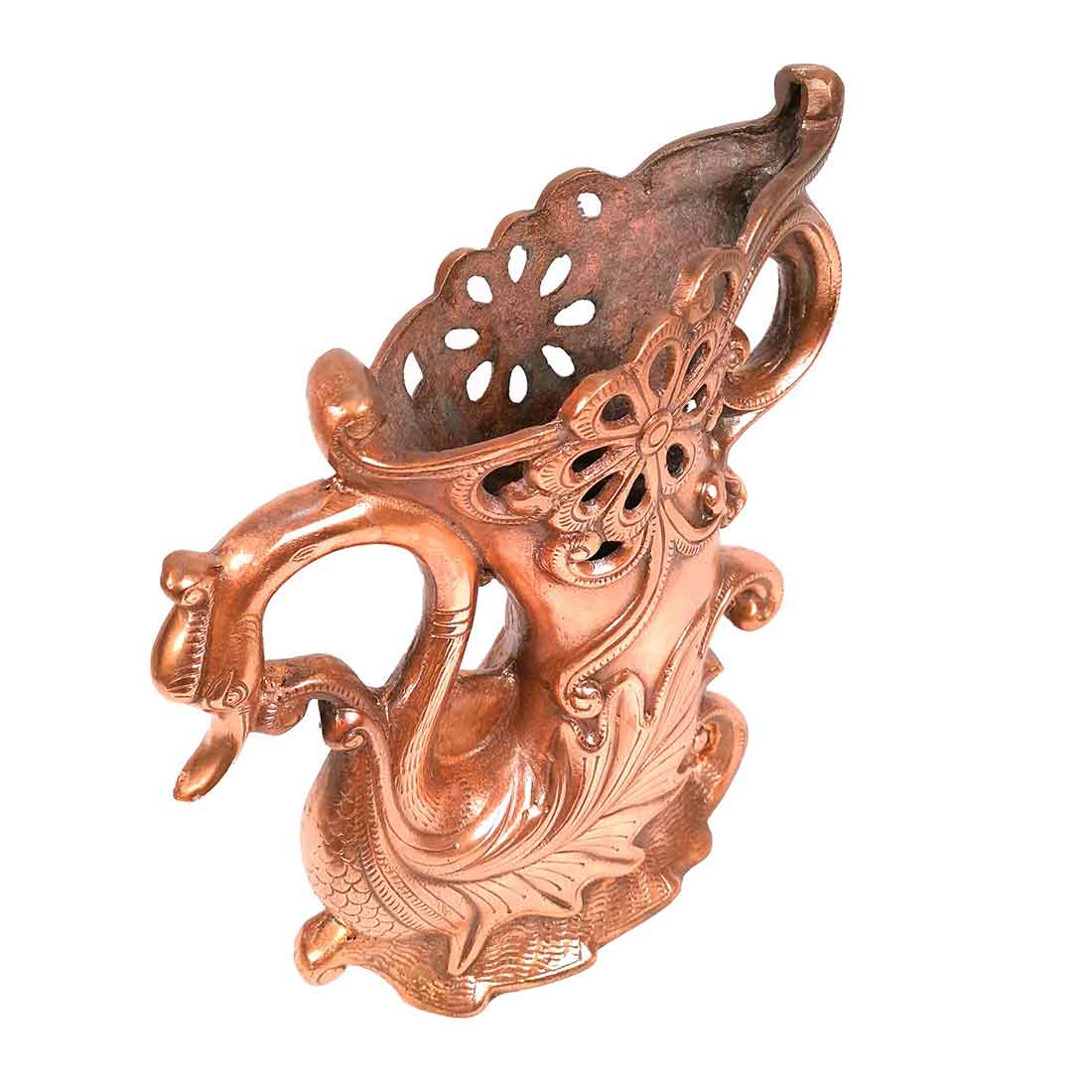 Vase | Flower Pot - Metal | Showpiece Cum Vase - for Home Decoration, Living Room, Table, Shelf, Office , Interior Decor | Gifts for All Occasions - 14 Inch