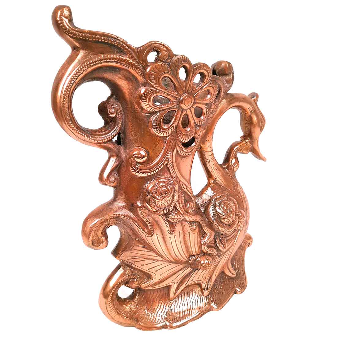 Vase | Flower Pot - Metal | Showpiece Cum Vase - for Home Decoration, Living Room, Table, Shelf, Office , Interior Decor | Gifts for All Occasions - 14 Inch