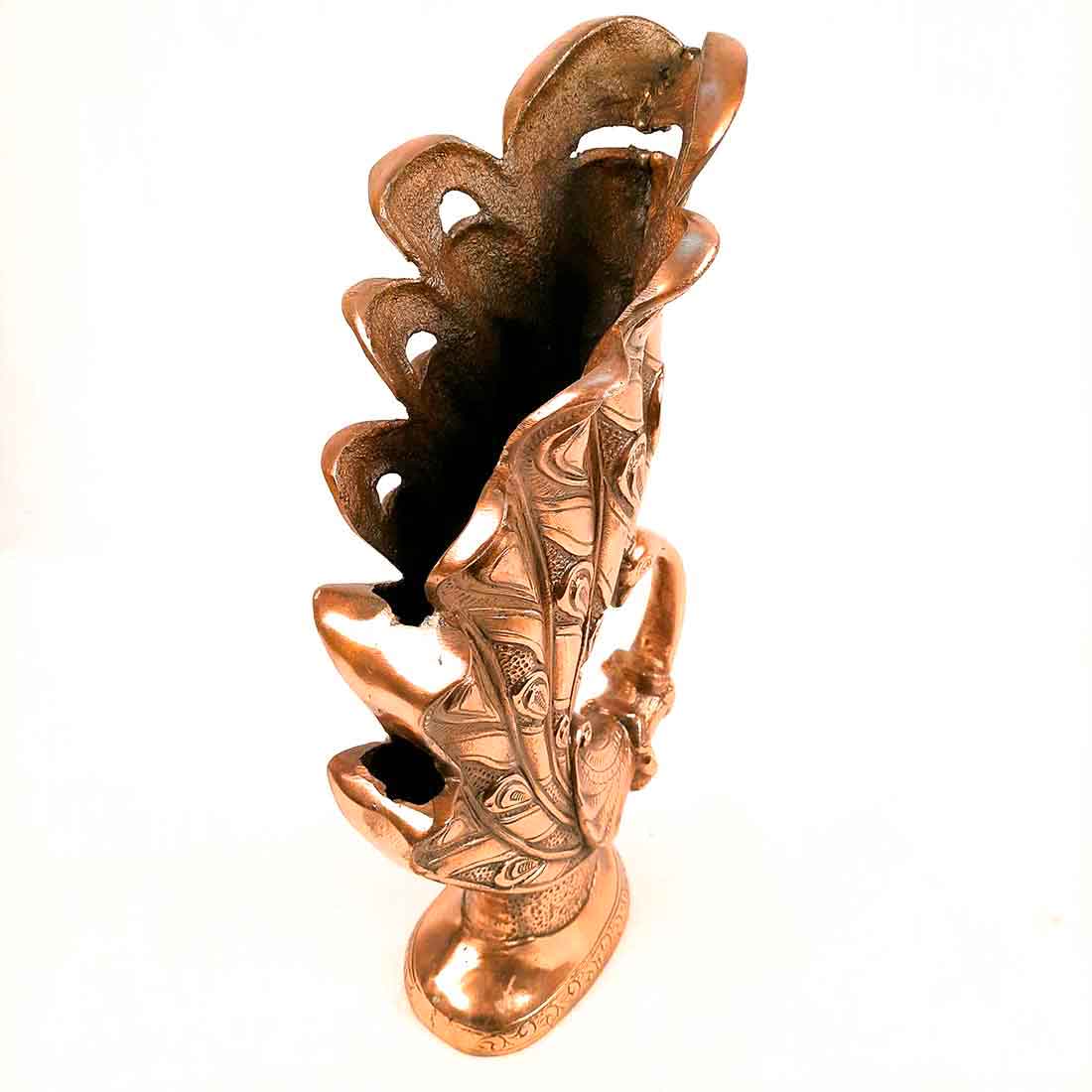 Vase | Flower Pot | Showpiece Cum Vase - Peacock Design - for Home Decoration, Living Room, Table, Shelf, Office , Interior Decor | Gifts for All Occasions - 16 Inch