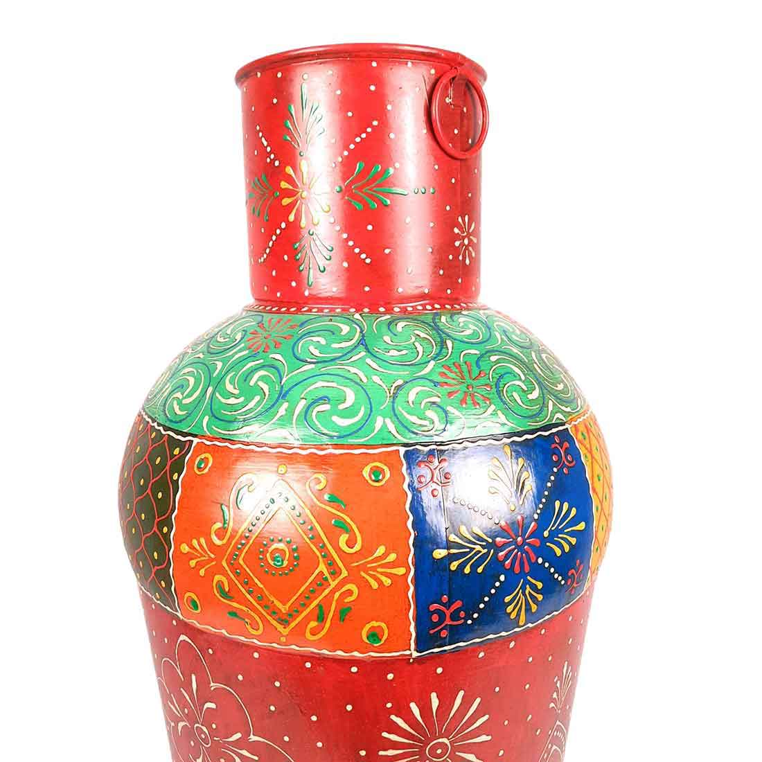Vase | Corner Big Flower Vase for Living Room - 24 Inch