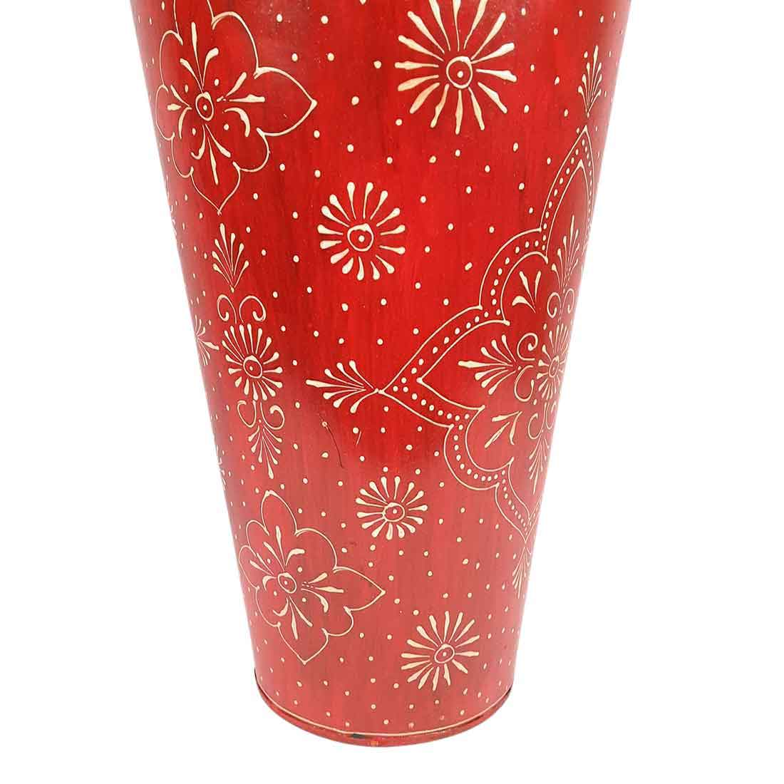 Vase | Corner Big Flower Vase for Living Room - 24 Inch